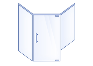 Neo-Angle Hinged Door with Buttress